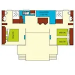 Mobil-home Pour 4 Personnes Avec Terrasse - Api-1-52-341 * Brétignolles-sur-Mer