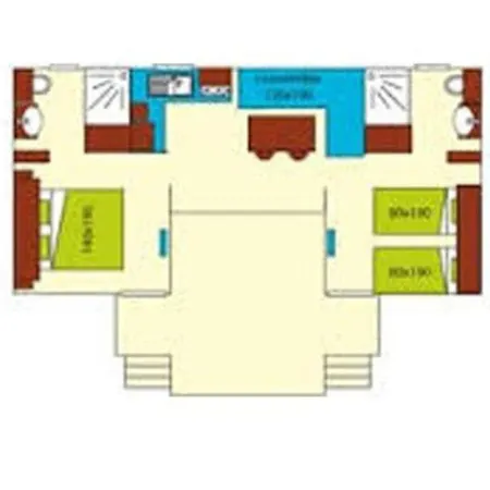 Mobil-home Pour 4 Personnes Avec Terrasse - Api-1-52-341 * Brétignolles-sur-Mer